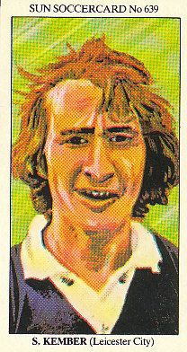 Steve Kember Leicester City 1978/79 the SUN Soccercards #639